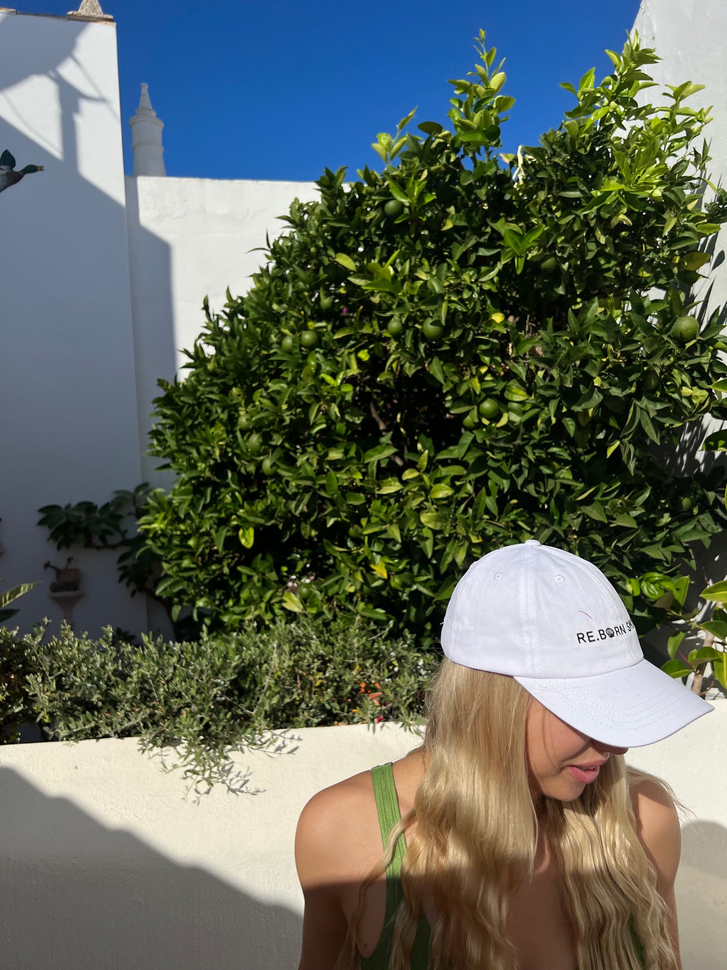 EVERYDAY LOGO UNISEX DAD CAP WHITE